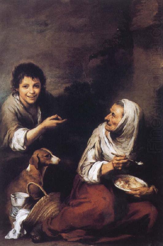 Bartolome Esteban Murillo Boys laugh at woman china oil painting image